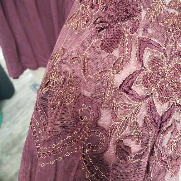 Burgundy Free People Top - Picture 2 of 3